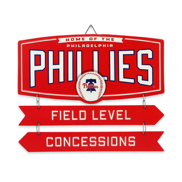 Philadelphia Phillies Field Level Concessions Metal Sign