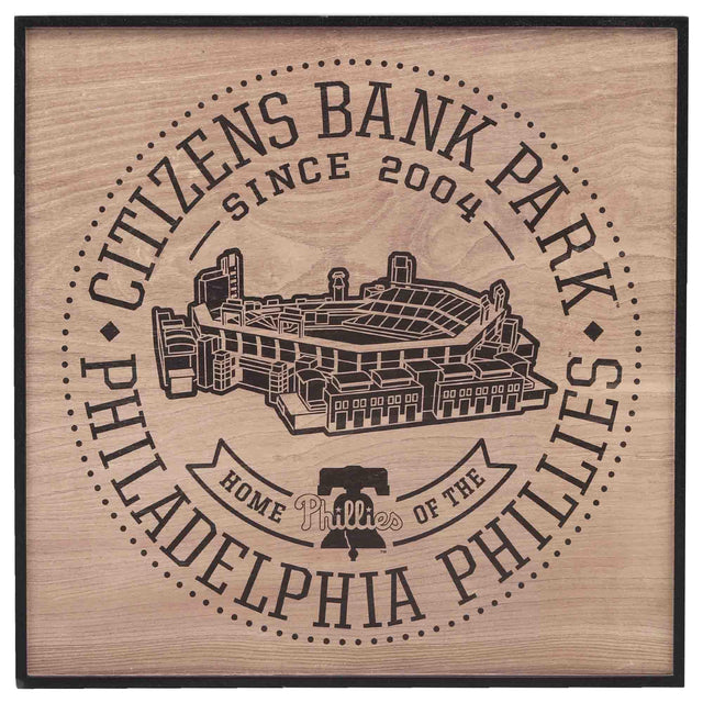 Philadelphia Phillies Citizens Bank Park Framed Wood Wall Decor