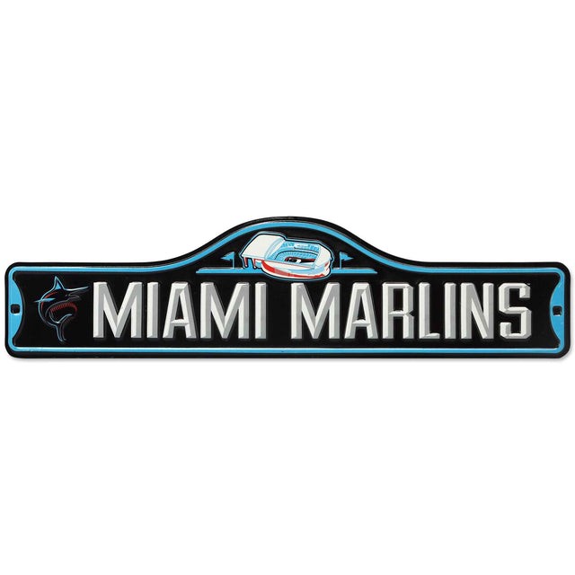 Miami Marlins LoanDepot Park Metal Street Sign