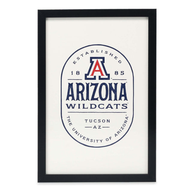 University of Arizona Badge Framed Wood Wall Decor