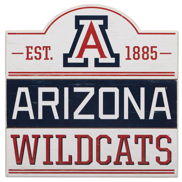 University of Arizona Bump Planked Wood Wall Decor