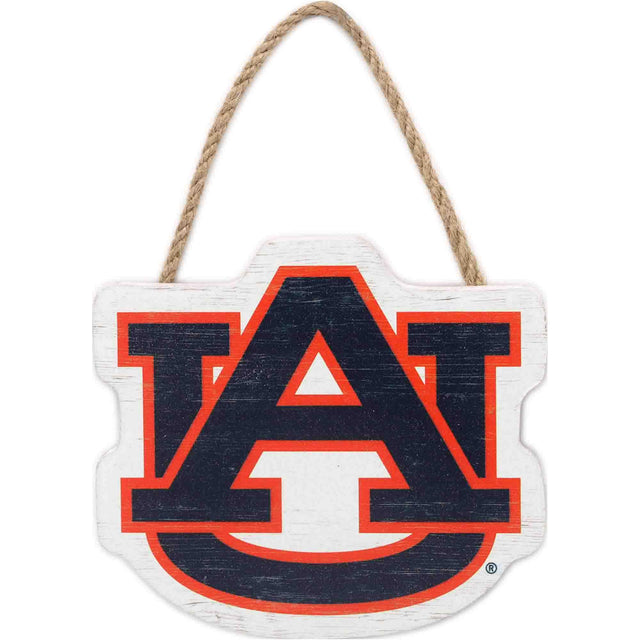 Auburn University Logo Icon Mini Hanging Wood Wall Decor