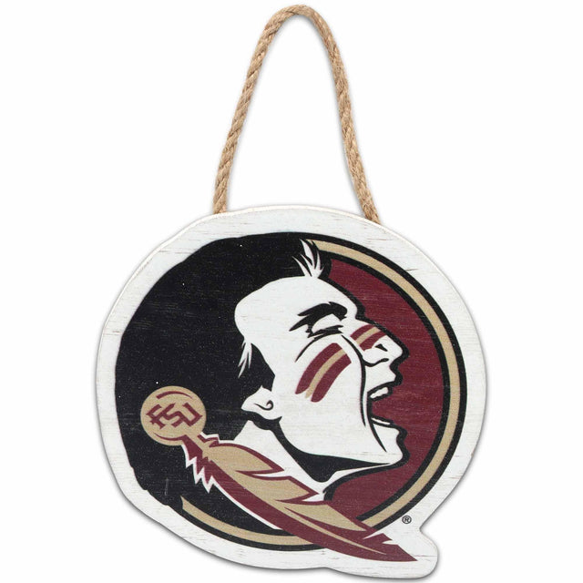 Florida State University Logo Icon Mini Hanging Wood Wall Decor