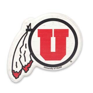 University of Utah Logo Wood Magnet