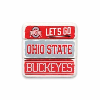 The Ohio State University Planked Wood Magnet