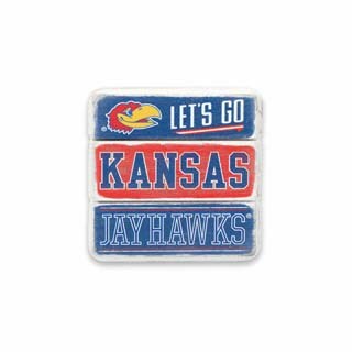 University of Kansas Planked Wood Magnet