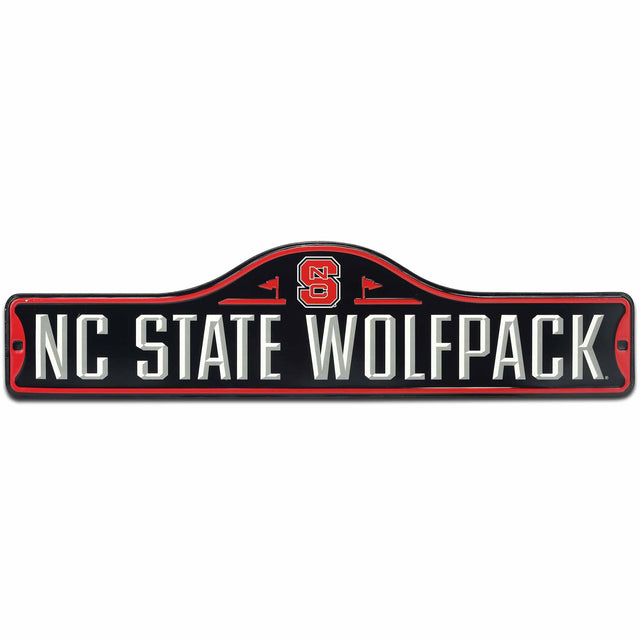 North Carolina State University Wolfpack Metal Street Sign