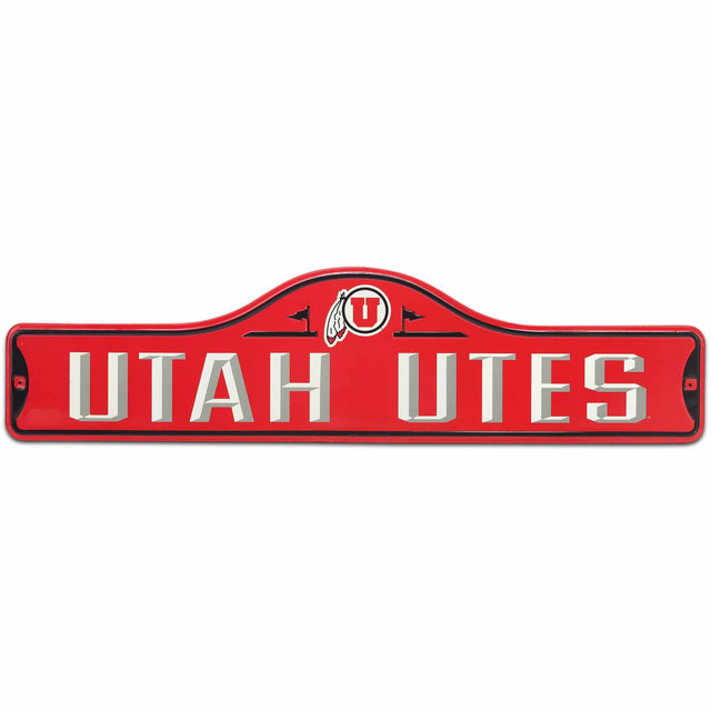 University of Utah Utes Metal Street Sign