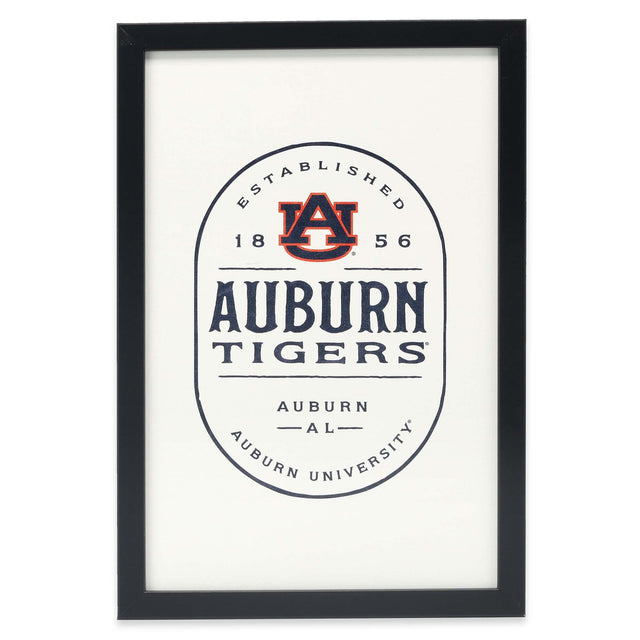 Auburn University Badge Framed Wood Wall Decor