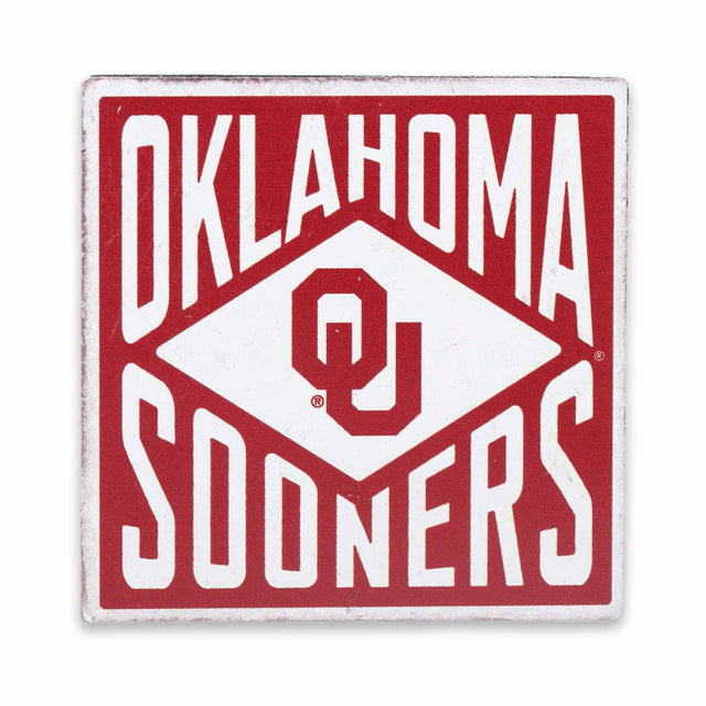 University of Oklahoma Sooners Vintage Metal Magnet