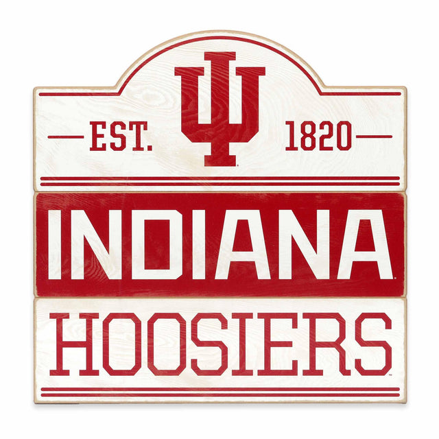 Indiana University Bump Planked Wood Wall Decor