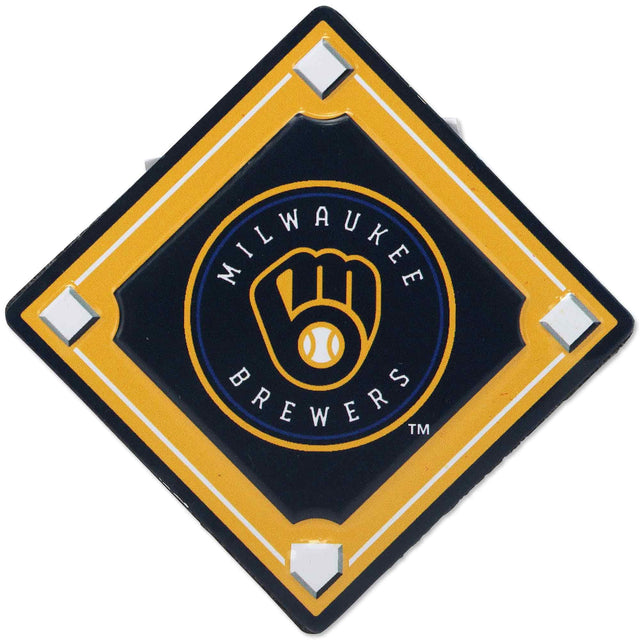 Milwaukee Brewers Diamond Metal Magnet