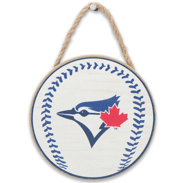 Toronto Blue Jays Baseball Hanging Wood Wall Decor