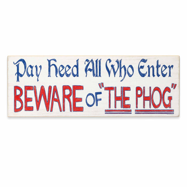 University of Kansas Beware of the Phog Wood Wall Decor