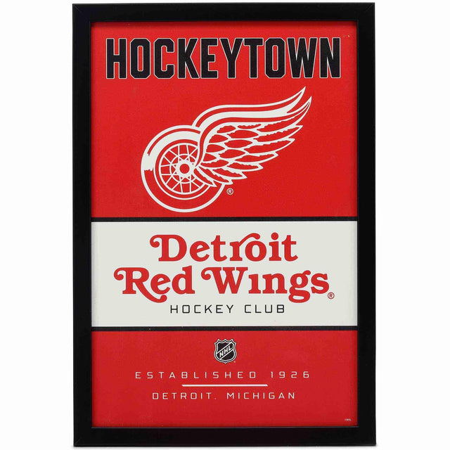 Detroit Red Wings Team Spirit Framed Wood Wall Decor