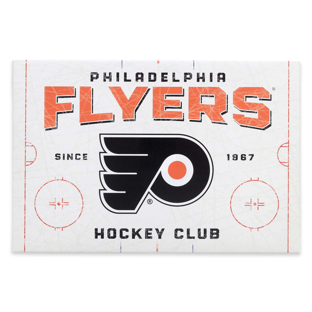 Decoración de pared en lienzo con la pista de patinaje de los Philadelphia Flyers