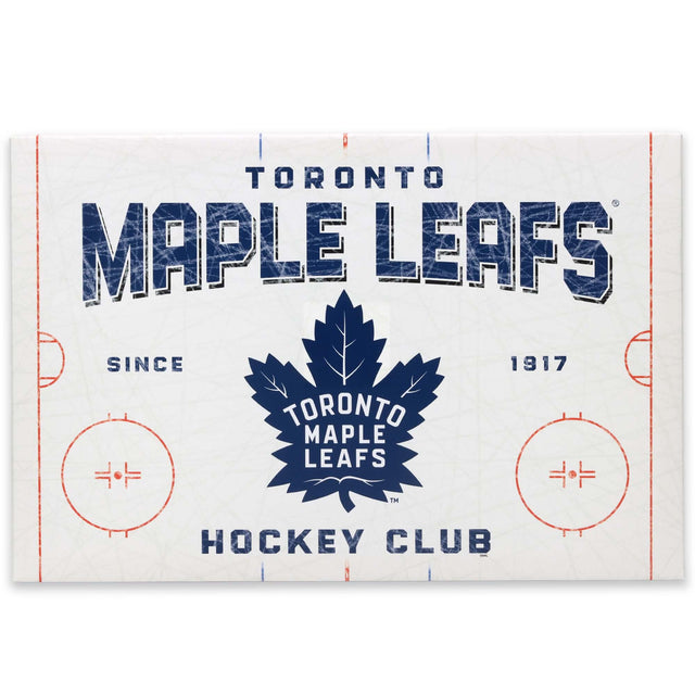 Decoración de pared en lienzo con la pista de patinaje de los Toronto Maple Leafs