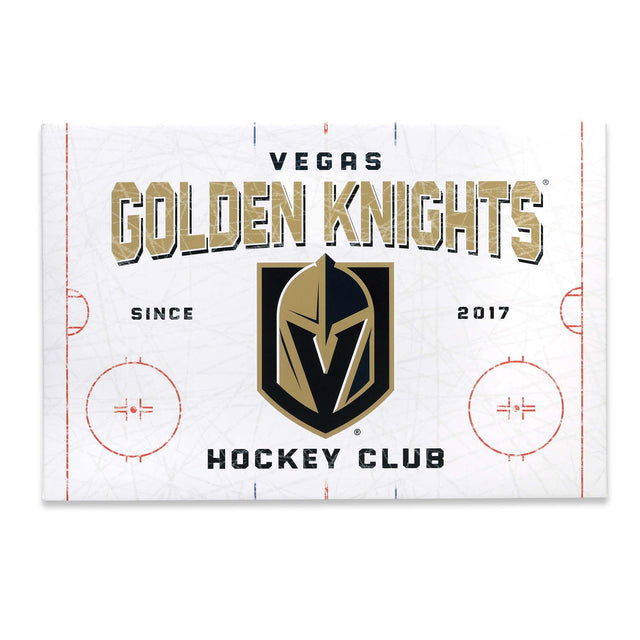 Decoración de pared en lienzo de la pista de patinaje de los Golden Knights de Las Vegas