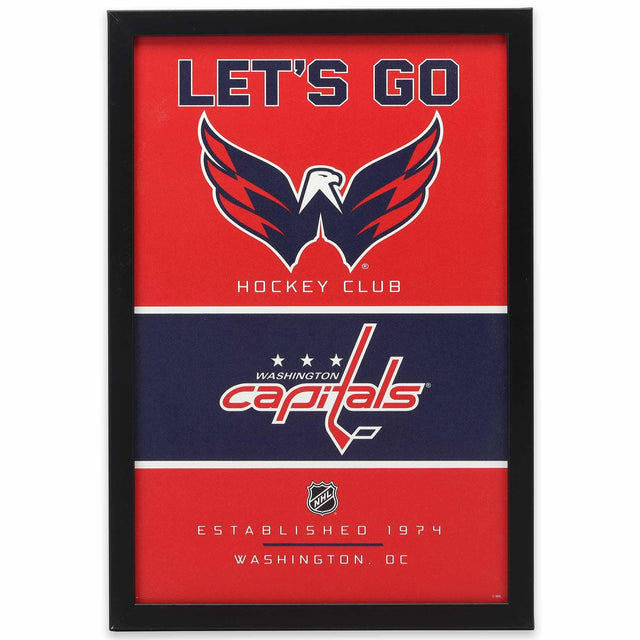 Washington Capitals Team Spirit Framed Wood Wall Decor