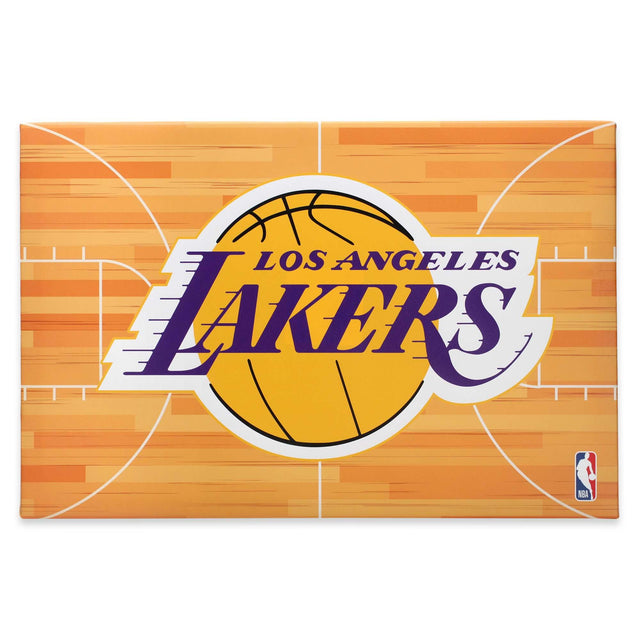 Decoración de pared en lienzo de la cancha de Los Ángeles Lakers