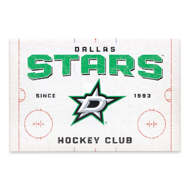 Decoración de pared en lienzo con la pista de patinaje de los Dallas Stars