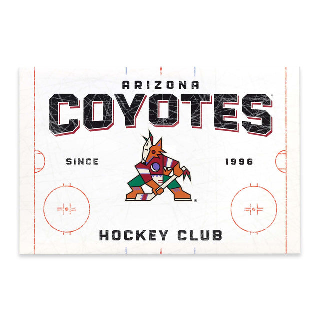 Decoración de pared en lienzo de la pista de patinaje de los Arizona Coyotes