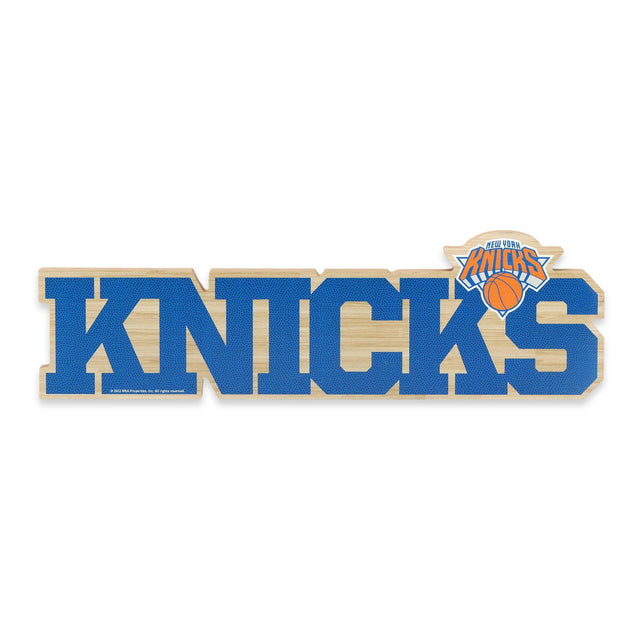 New York Knicks Laser Cut Tabletop Wood Decor