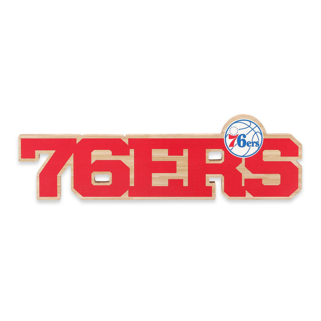 Philadelphia 76ers Laser Cut Tabletop Wood Decor