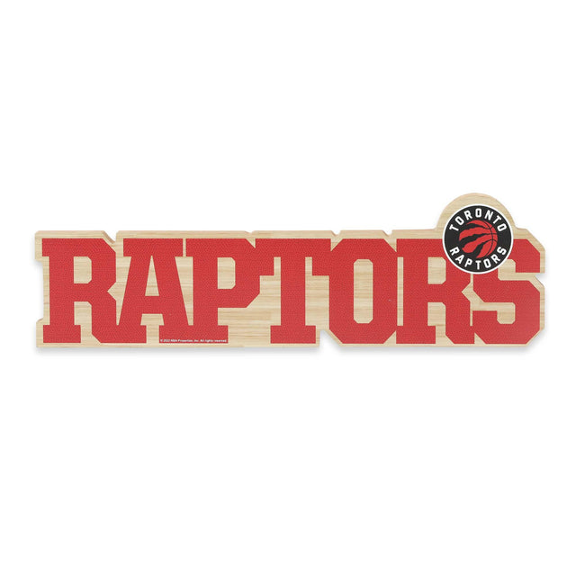 Decoración de mesa de madera cortada con láser de los Toronto Raptors