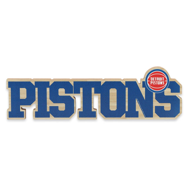 Decoración de mesa de madera cortada con láser de los Detroit Pistons