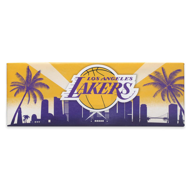 Decoración de pared en lienzo con la tradición de Los Angeles Lakers