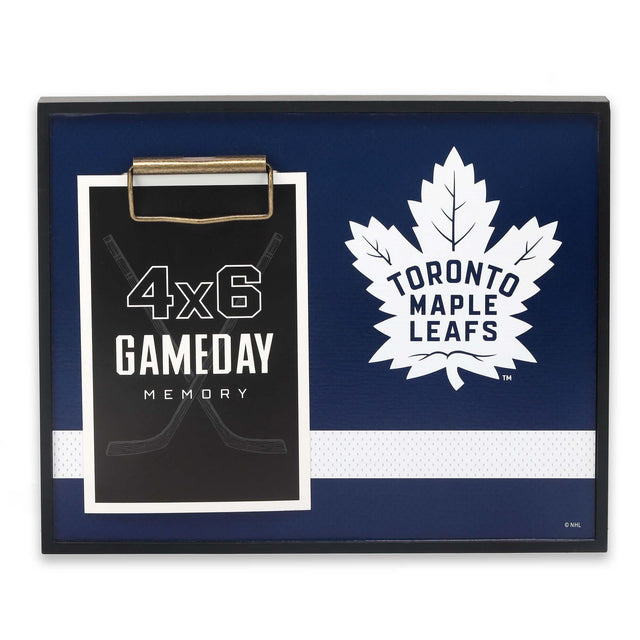 Marco de fotos con el logotipo del equipo Toronto Maple Leafs de la Liga Nacional de Hockey (NHL)