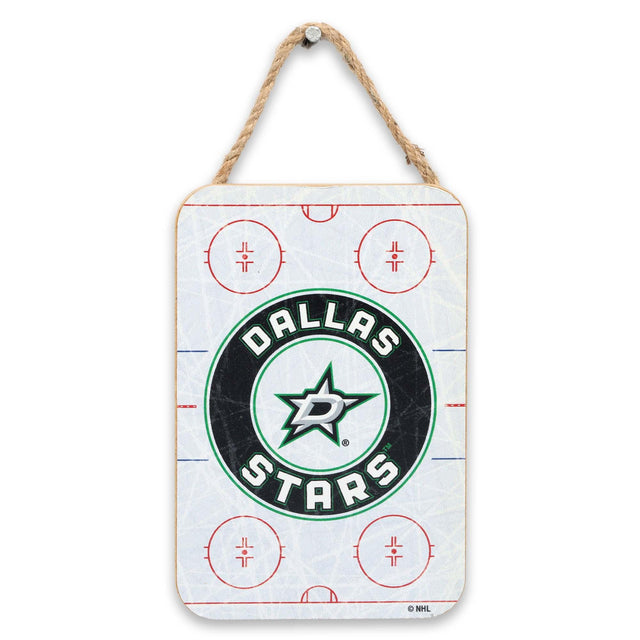 National Hockey League NHL Dallas Stars Rink Hanging Wood Wall Decor