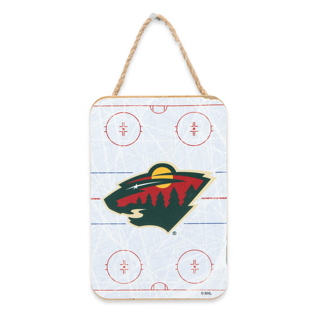 Minnesota Wild Rink Hanging Wood Wall Decor