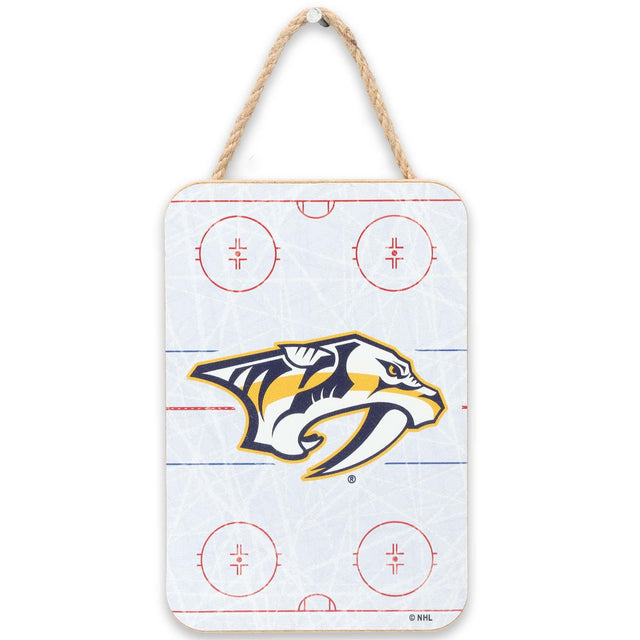 Nashville Predators Rink Hanging Wood Wall Decor