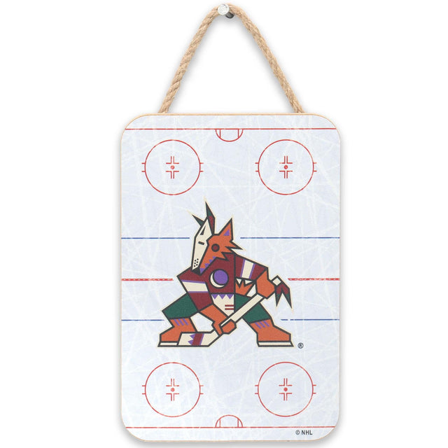 Arizona Coyotes Rink Hanging Wood Wall Decor