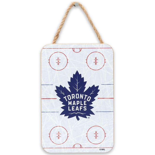 Toronto Maple Leafs Rink Hanging Wood Wall Decor