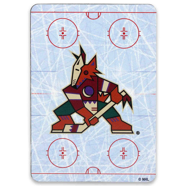 Imán de metal de la pista de patinaje de los Arizona Coyotes