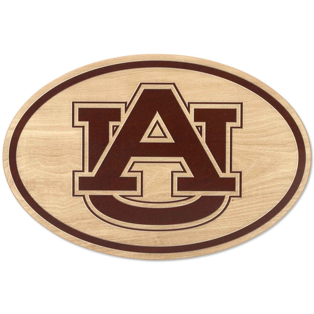 Auburn University Oval Natural Wood Wall Decor