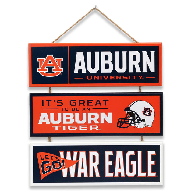 Auburn University Tigers Linked Wood Wall Decor