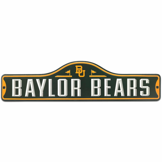 Baylor University Bears Metal Street Sign