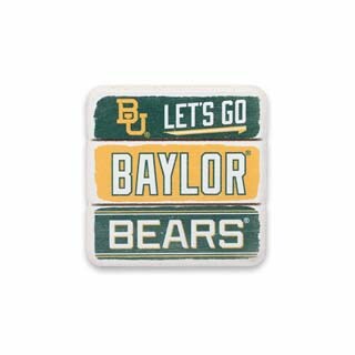 Baylor University Planked Wood Magnet