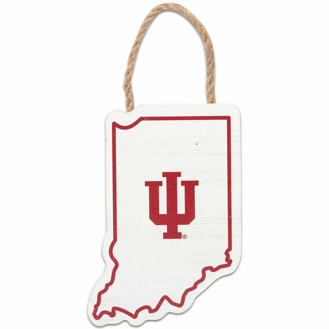 Indiana University Logo Icon Mini Hanging Wood Wall Decor