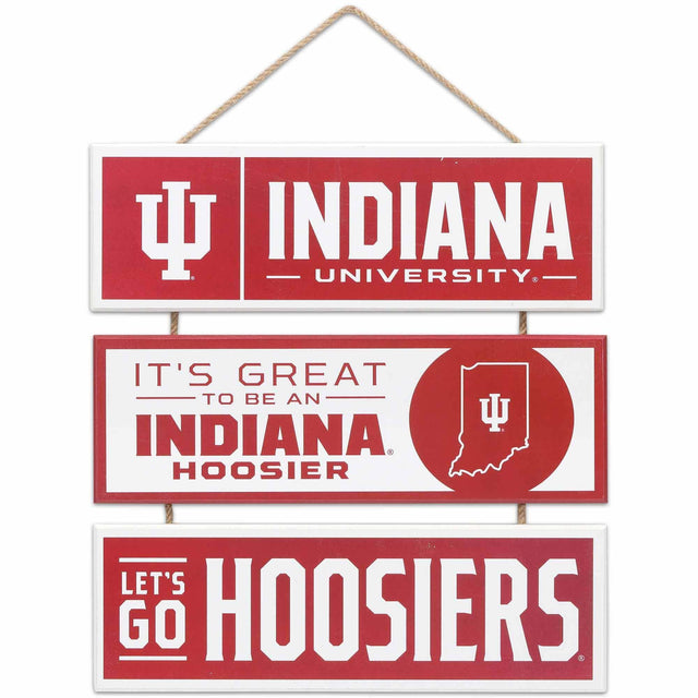 Indiana University Hoosiers Linked Wood Wall Decor