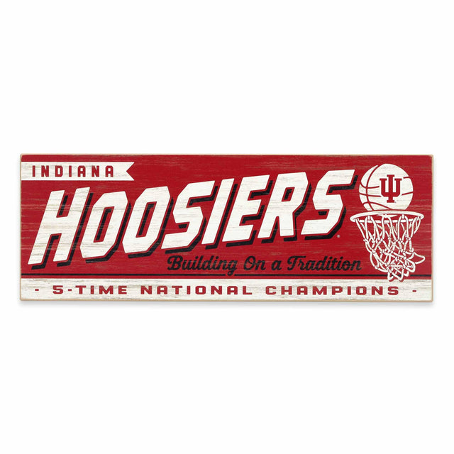 Indiana University Hoosiers National Champions Tradition Wood Wall Decor