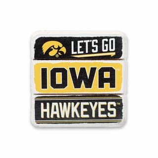 The University of Iowa Planked Wood Magnet