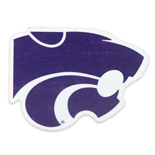 Kansas State University Logo Wood Magnet