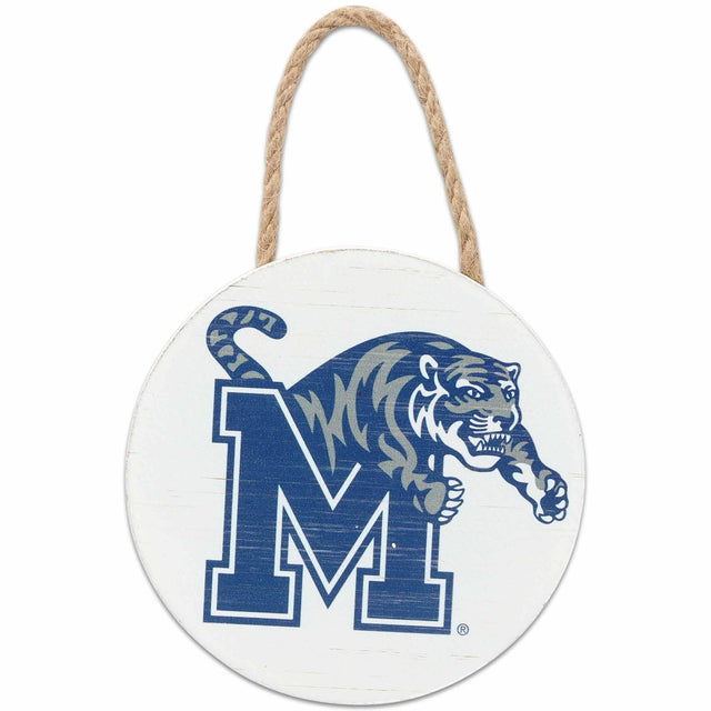 University of Memphis Logo Icon Mini Hanging Wood Wall Decor