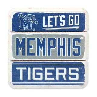 University of Memphis Planked Wood Magnet