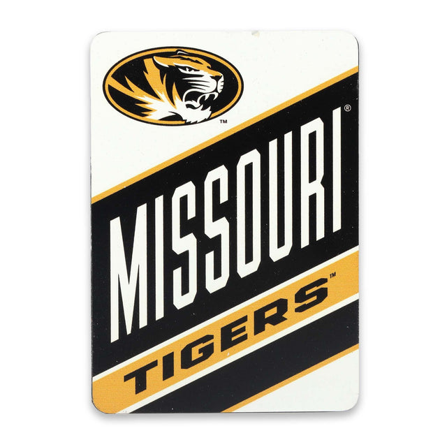 Imán de metal de gran tamaño de los Tigres de la Universidad de Missouri